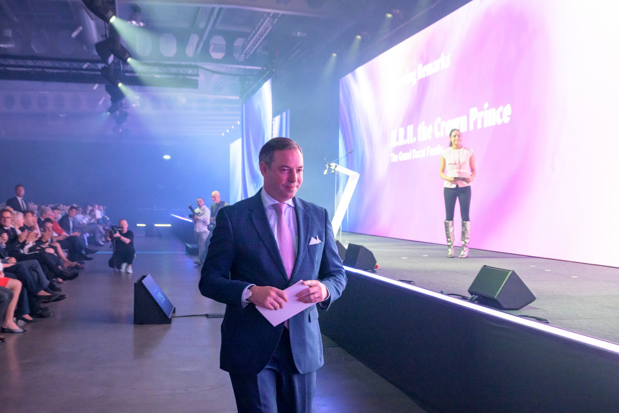 Crown Prince Guillaume at the opening ceremony of Nexus 2025, Luxexpo. Photo: Nader Ghavami