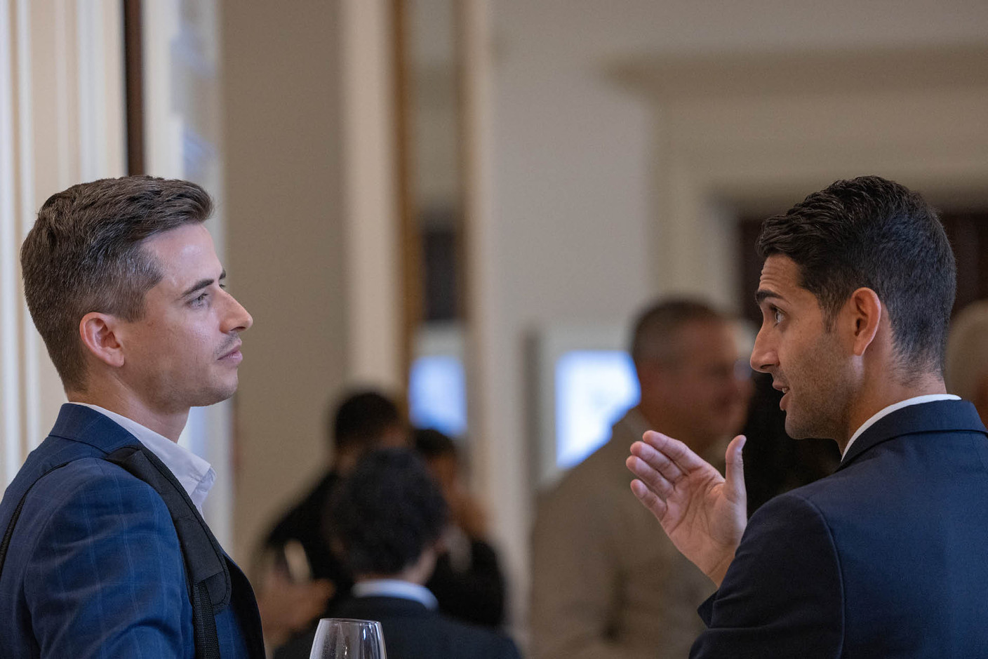 Patrick Hoffmann (international, regulation and enforcement at the CSSF), on the left. Photo: Elvinger Hoss Prussen