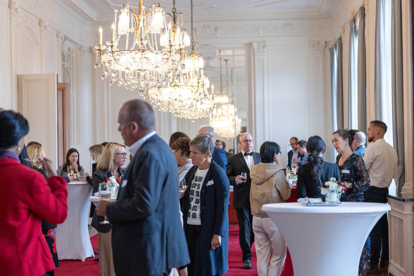 Elvinger Hoss Prussen’s inaugural fintech conference, held at the Spuerkeess on 17 September 2024, featured panel discussions and a networking lunch. Photo: Elvinger Hoss Prussen
