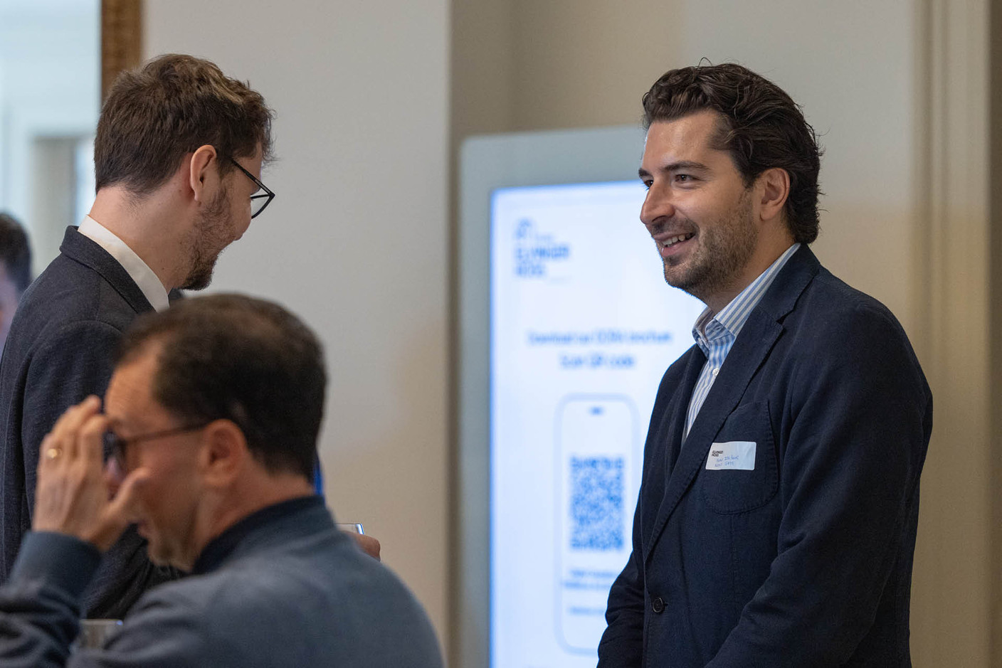 Semin Ibisevic (CTO and co-founder at Next Gate Tech), pictured at Elvinger Hoss Prussen’s inaugural fintech conference, held at the Spuerkeess, 17 September 2024. Photo: Elvinger Hoss Prussen