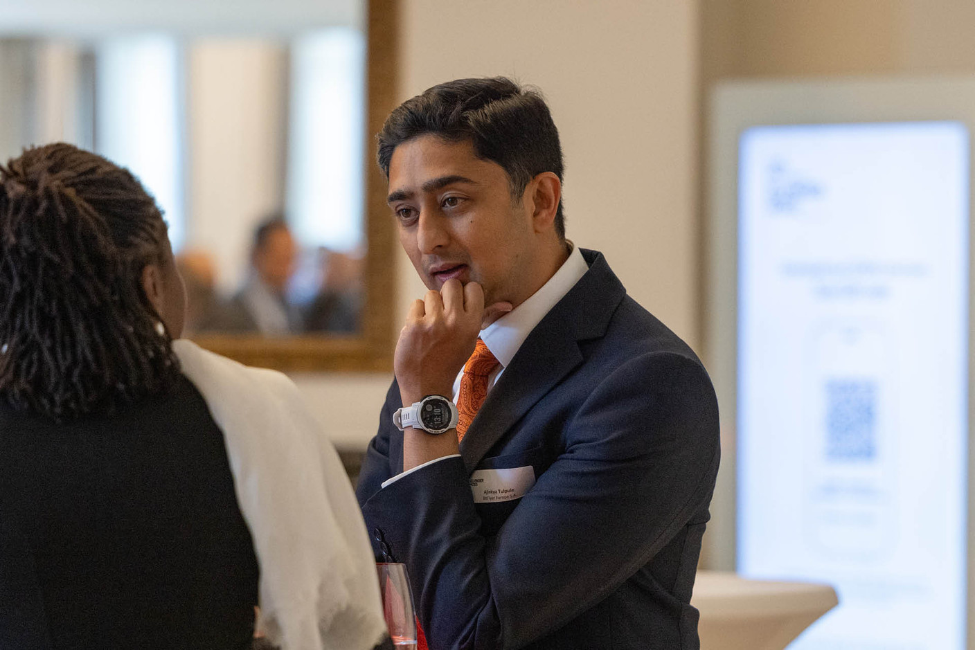 Ajinkya Tulpule (authorised manager and general counsel at Bitflyer Europe), pictured at Elvinger Hoss Prussen’s inaugural fintech conference, held at the Spuerkeess, 17 September 2024. Photo: Elvinger Hoss Prussen