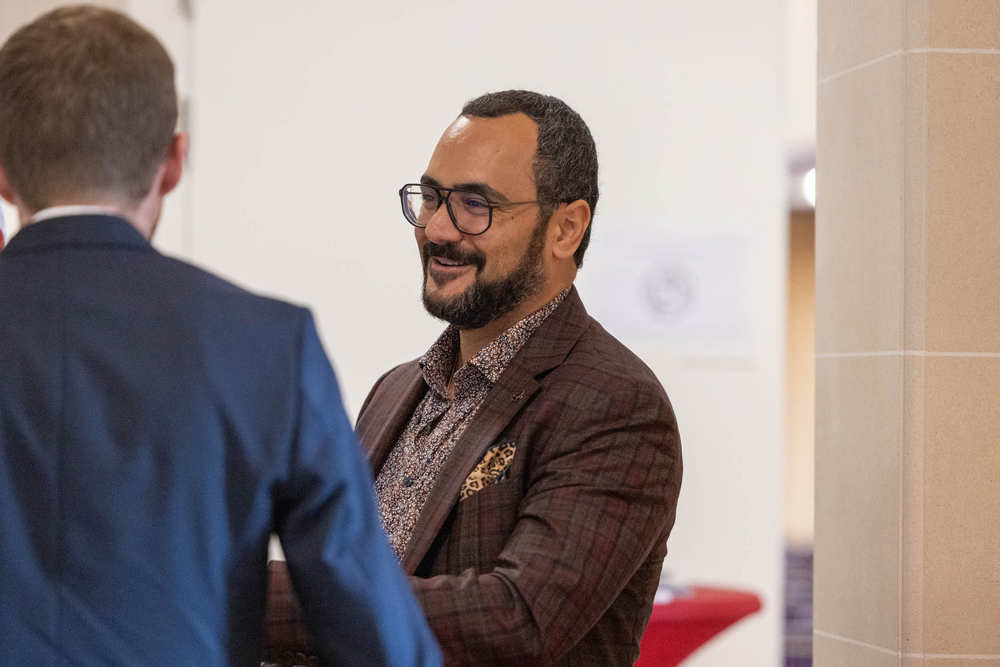 Sevag Hawarian, CEO of the payments firm Zota Tech (EU), pictured at Elvinger Hoss Prussen’s inaugural fintech conference, held at the Spuerkeess, 17 September 2024. Photo: Elvinger Hoss Prussen