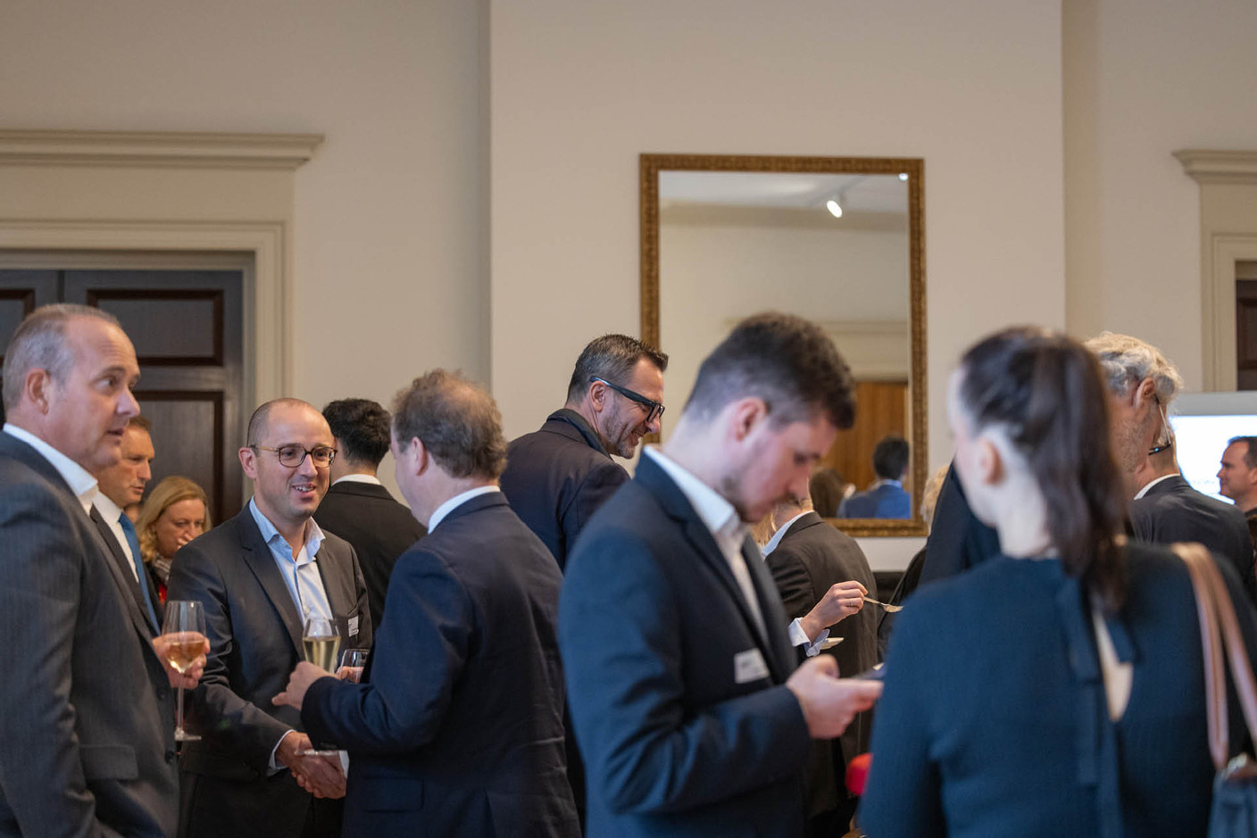 Elvinger Hoss Prussen’s inaugural fintech conference, held at the Spuerkeess on 17 September 2024, featured panel discussions and a networking lunch. Photo: Elvinger Hoss Prussen