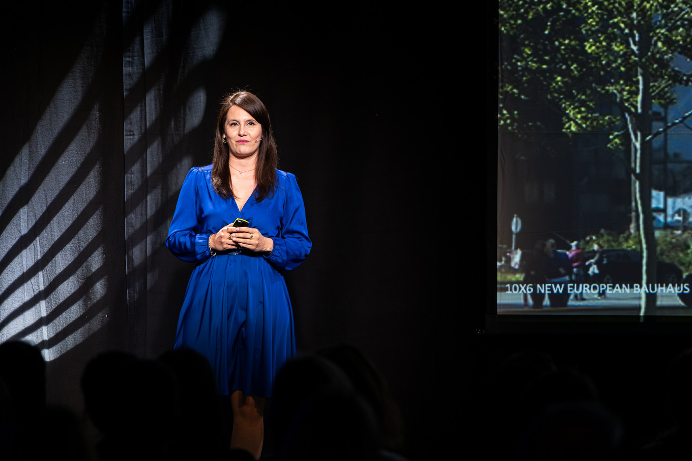 Marielle Ferreira Silva (Drees & Sommer) spoke at the 10x6 New European Bauhaus event organised by the Paperjam+Delano Business Club, 24 April 2024. Photo: Laurent Sturm