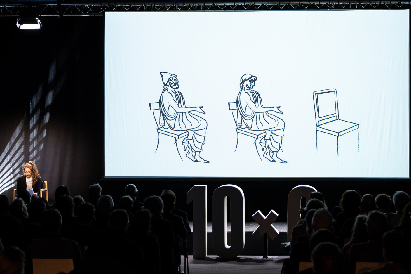 Julie Conrad (Julie Conrad Design Studio) spoke at the 10x6 New European Bauhaus event organised by the Paperjam+Delano Business Club, 24 April 2024. Photo: Laurent Sturm