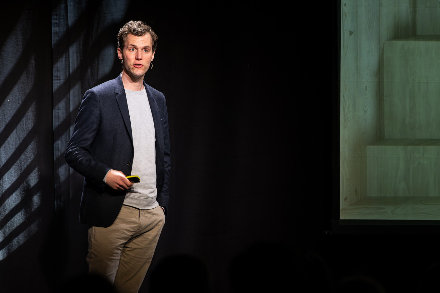 François de la Caffinière (Ground-1) spoke at the 10x6 New European Bauhaus event organised by the Paperjam+Delano Business Club, 24 April 2024. Photo: Laurent Sturm