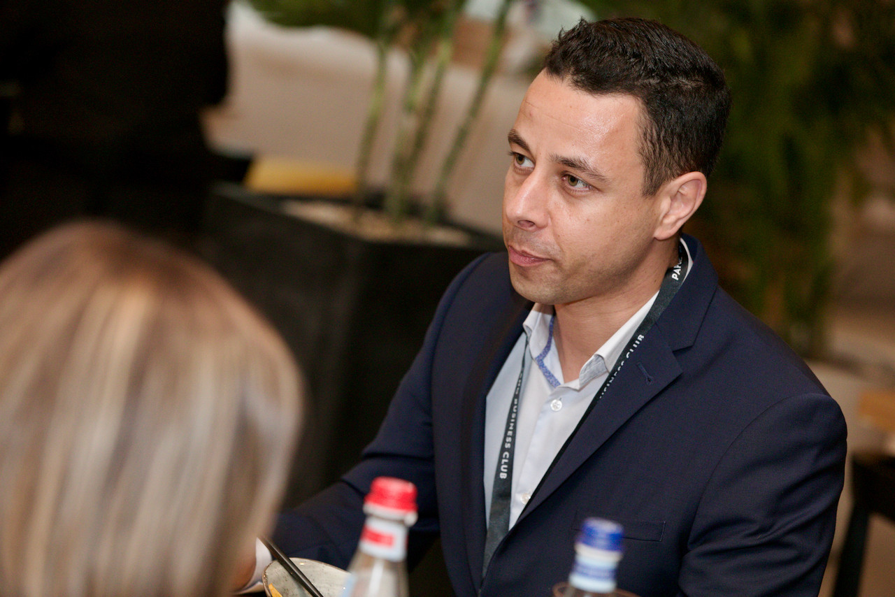 Medhi Laamari (KBC Autolease) at a carousel lunch organised by the Paperjam+Delano Business Club at the Innside by Meliá restaurant, 17 May 2024. Photo: Studion Photography