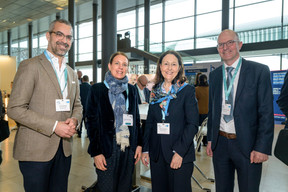 Frédéric Brodach (RSI Capital), Miriam Henke (Alfi), Maria Löwenbrück (Maria Löwenbrück) and Franz Markus Frantzen (Bayernimmo KG) at the Alfi Global Asset Management Conference in Kirchberg, 26 March 2025. Photo: Nader Ghavami