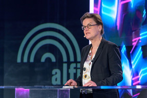 Verena Ross (European Securities and Markets Authority) spoke about Esma’s strategic priorities during the Alfi Global Asset Management Conference in Kirchberg, 26 March 2025. Photo: Nader Ghavami