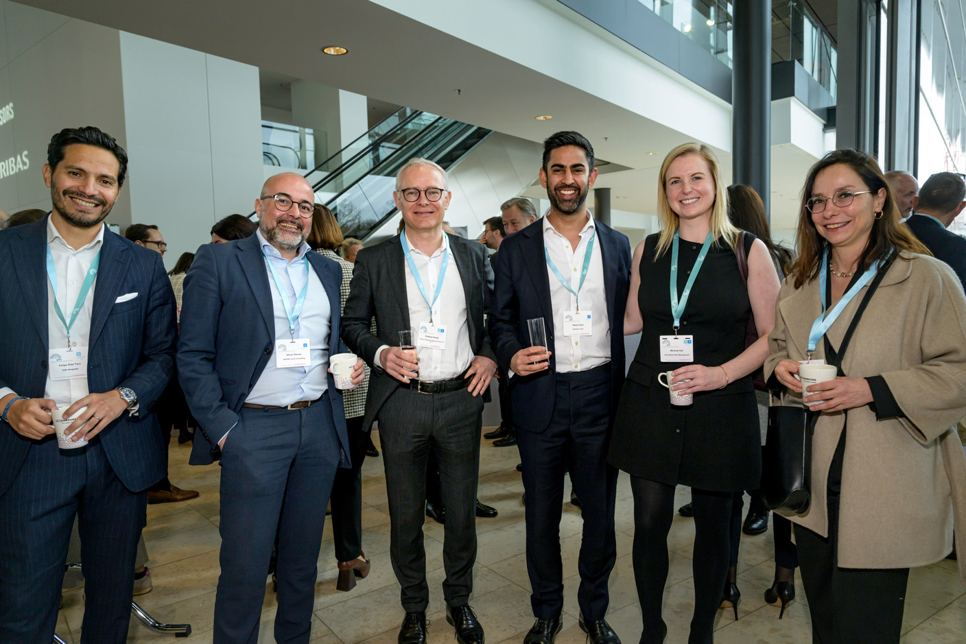 Felipe Diaz Toro (EDN Abogados), Simon Ramos (Deloitte), Gregory Surply (Franklin Templeton International Services), Nitesh Patel (Northern Trust), Miranda Hall (Brookfield Asset Management) at the Alfi Global Asset Management Conference in Kirchberg, 26 March 2025. Photo: Nader Ghavami