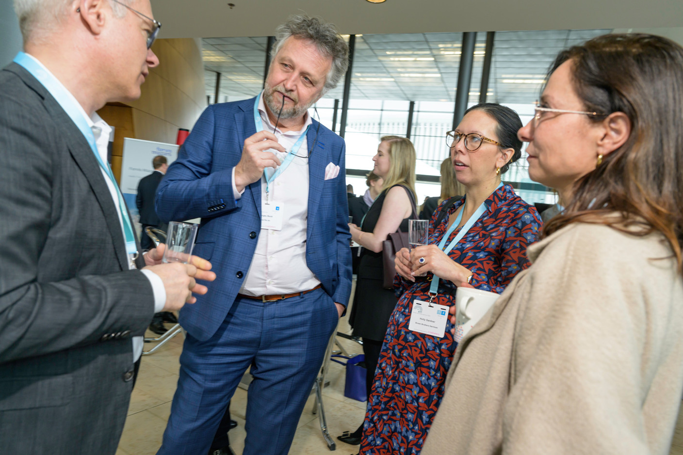 Georges Bock (Moniflo) and Holly Gardner (Brown Brothers Harriman) at the Alfi Global Asset Management Conference in Kirchberg, 26 March 2025. Photo: Nader Ghavami