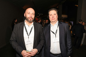 Olivier Dirickx and David Meyers (Atalian Global Services) at the Paperjam+Delano Business Club’s 10x6 event on CIO challenges, 26 March 2024. Photo: Marie Russillo/Maison Moderne