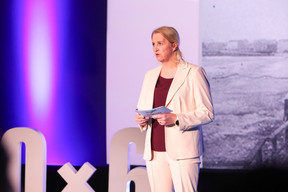 Christine von Reichenbach (Adem) at the Paperjam+Delano Business Club’s 10x6 event on CIO challenges, 26 March 2024. Photo: Marie Russillo/Maison Moderne
