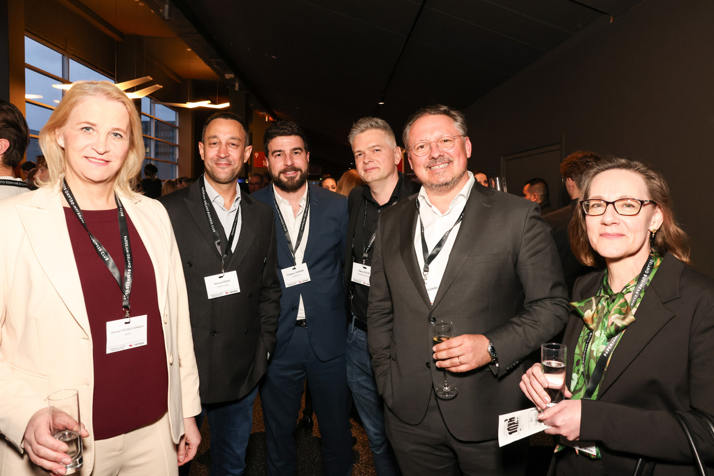 Christine von Reichenbach (Adem), Mehmet Erisen (Credit Suisse), Guillaume Tanferri (LuxProvide), Márton Fülöp (PM-International), Martin Sokolowski (Halian) and Tine A. Larsen (CNPD). Photo: Marie Russillo/Maison Moderne