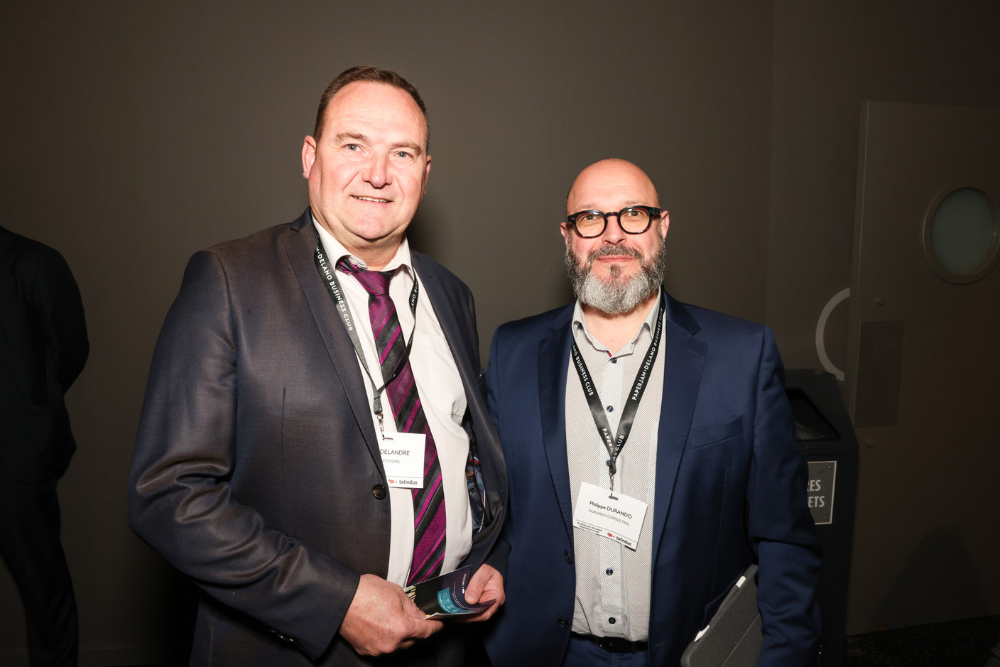 Bruno Delandre (LuxNetwork) and Philippe Durando (Durando Consulting). Photo: Marie Russillo/Maison Moderne