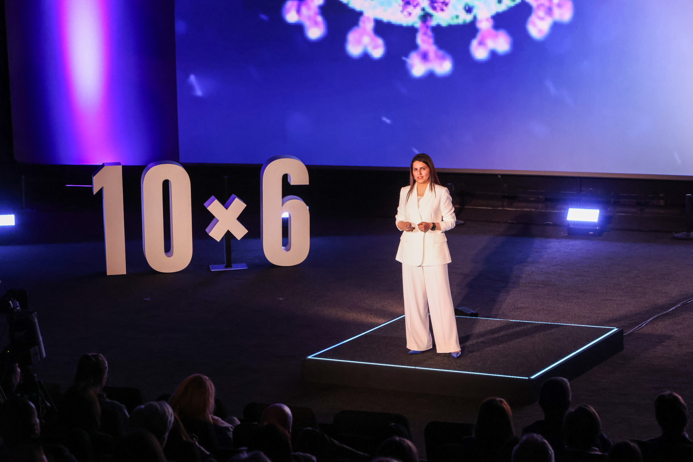 Sabika Ishaq (Grant Thornton Luxembourg) at the Paperjam+Delano Business Club’s 10x6 event on CIO challenges, 26 March 2024. Photo: Marie Russillo/Maison Moderne