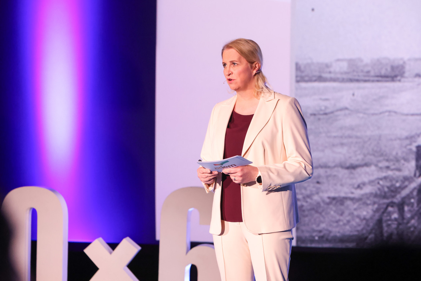 Christine von Reichenbach (Adem) at the Paperjam+Delano Business Club’s 10x6 event on CIO challenges, 26 March 2024. Photo: Marie Russillo/Maison Moderne
