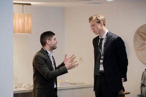 Youssef Aqqa (Bank Pictet & Cie) and Paul Hoffman (Arendt). Jan Hanrion / PAPERJAM