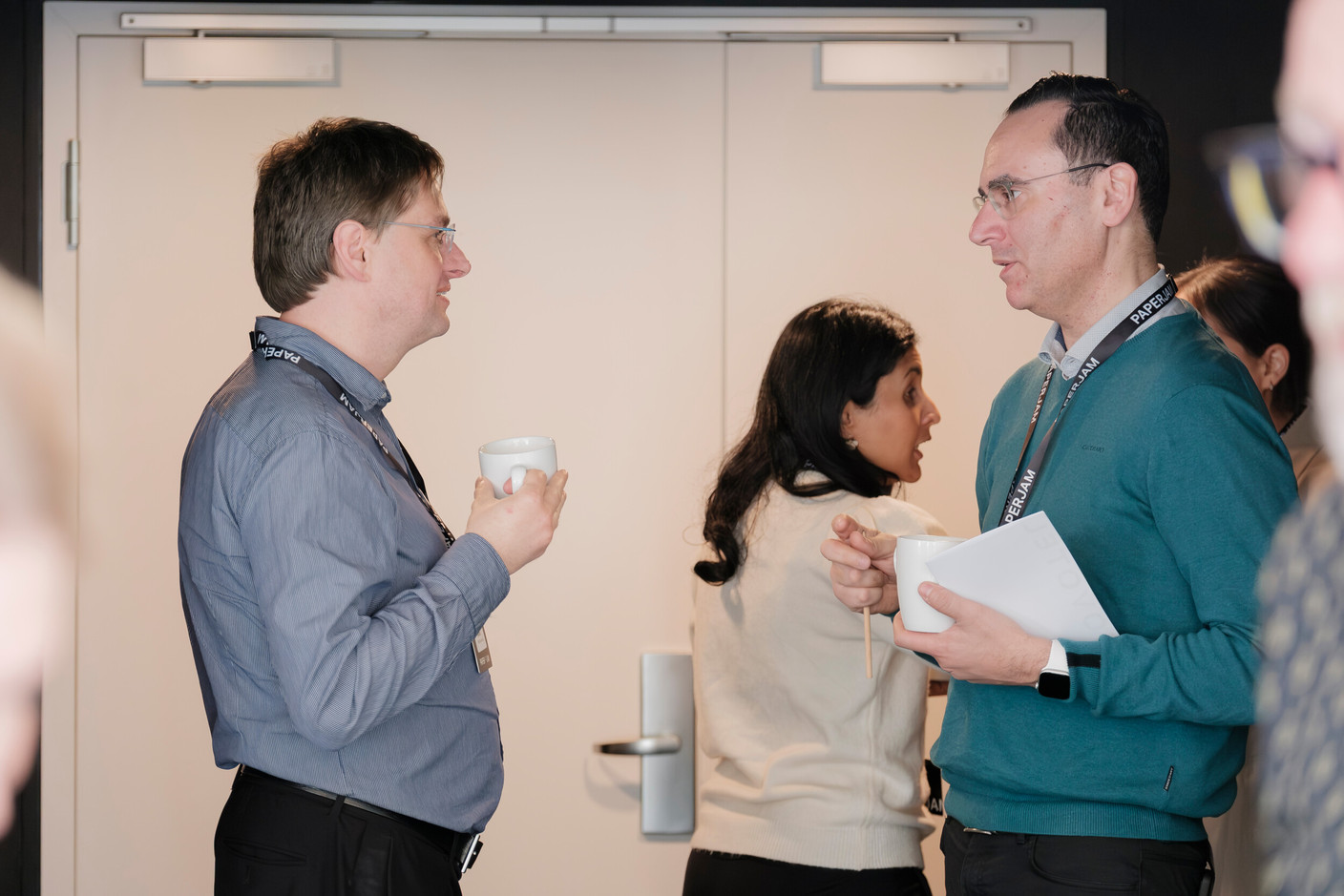 David Mannal (Freiia Luxembourg) and Gualter Verissimo (Babilou Family Luxembourg). Jan Hanrion / PAPERJAM