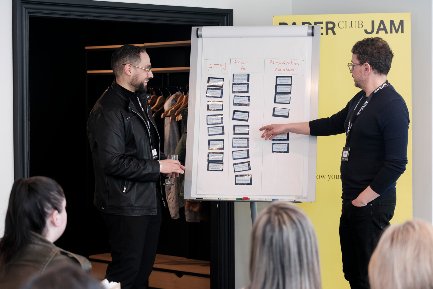 Abdallah Guarssifi (JW Partner) and Julien Pincemaille (Edenred). Jan Hanrion / PAPERJAM