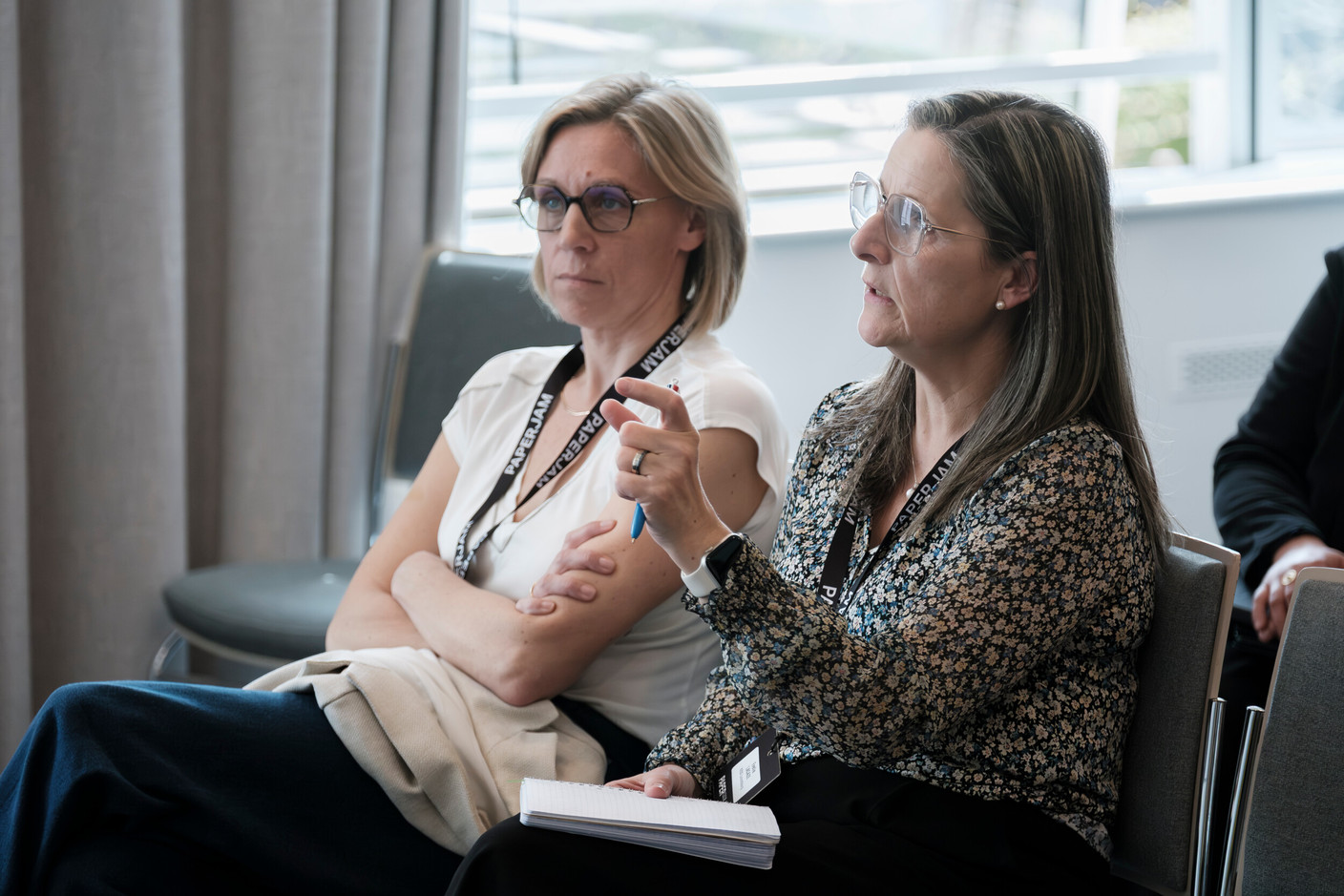 Evelie Lacaze (Keos Luxembourg) on the right. Jan Hanrion / PAPERJAM