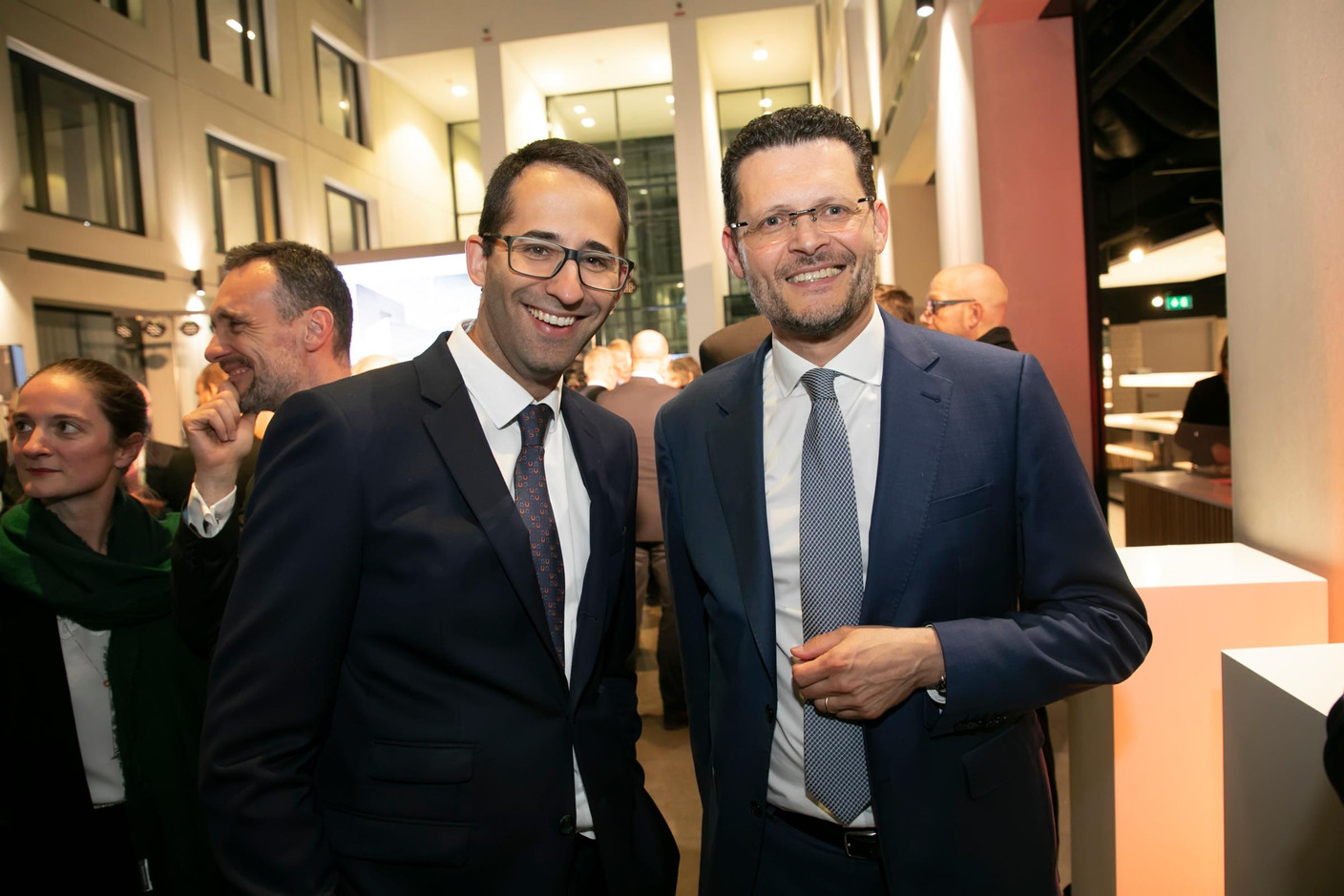 A gauche, David Osville (Deloitte), à droite, Adel Nabhan (Degroof Petercam) (Photo: Blitz Agency 2019)