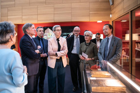 François Bausch (ministre de la Mobilité et des Travaux publics), Claude Meisch (ministre de l’Éducation nationale, de l’Enfance et de la Jeunesse) et Sam Tanson (ministre de la Culture) ((Photo: Edouard Olszewski))