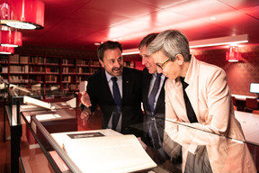 Xavier Bettel (Premier ministre), François Bausch (ministre de la Mobilité et des Travaux publics) et Sam Tanson (ministre de la Culture) ((Photo: Edouard Olszewski))
