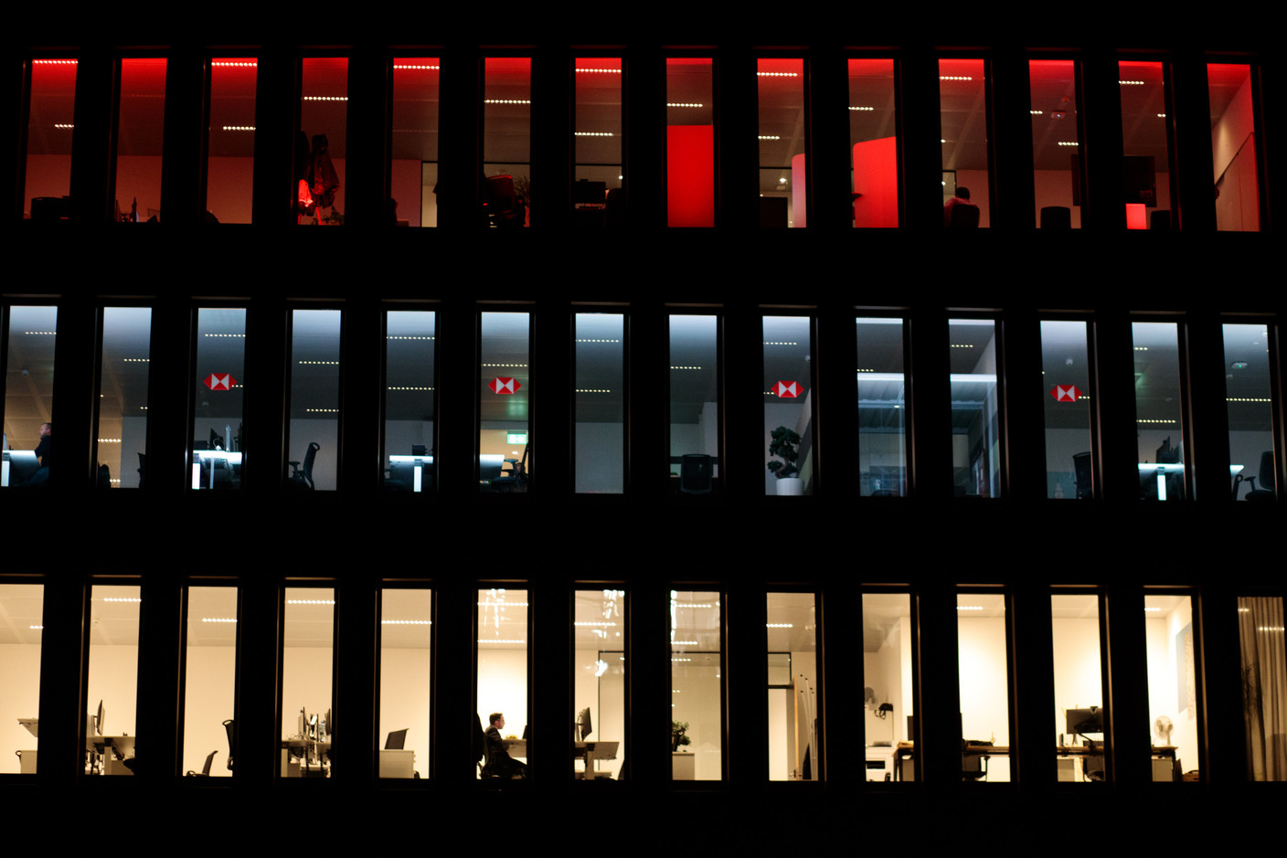 C’est dans le bâtiment Spaces à la Cloche d’Or que HSBC a choisi de déménager. (Photo: Matic Zorman/Maison Moderne)