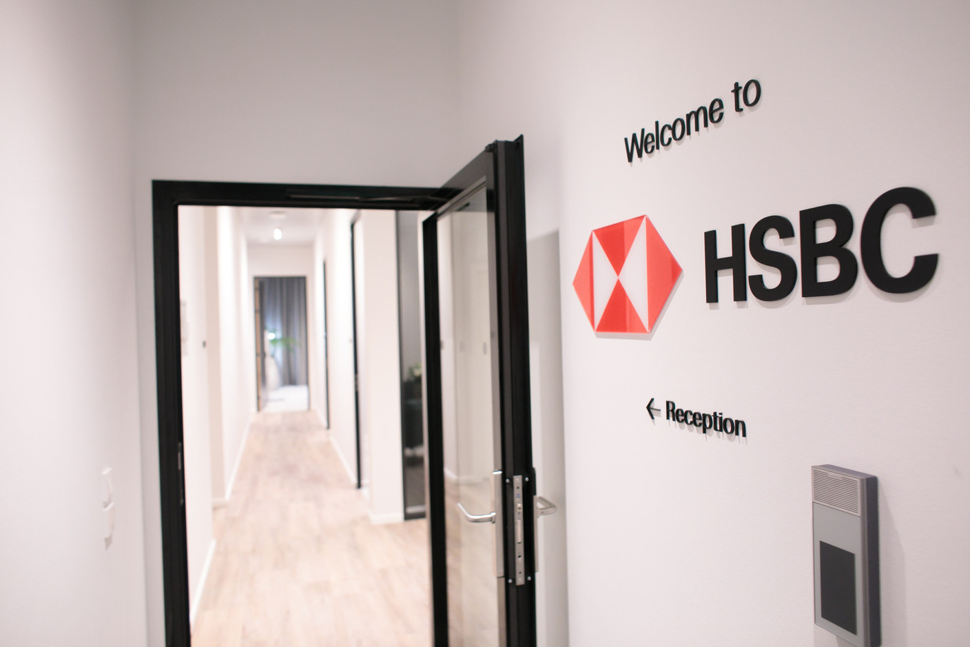  Vue des nouveaux espaces d’HSBC à la Cloche d’Or. (Photo: Matic Zorman/Maison Moderne)