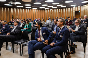 Attendees at the “knowledge and technology” partnership event on Tuesday 7 November at EY Luxembourg.  Photo:  Marcela Hernoux dos Santos