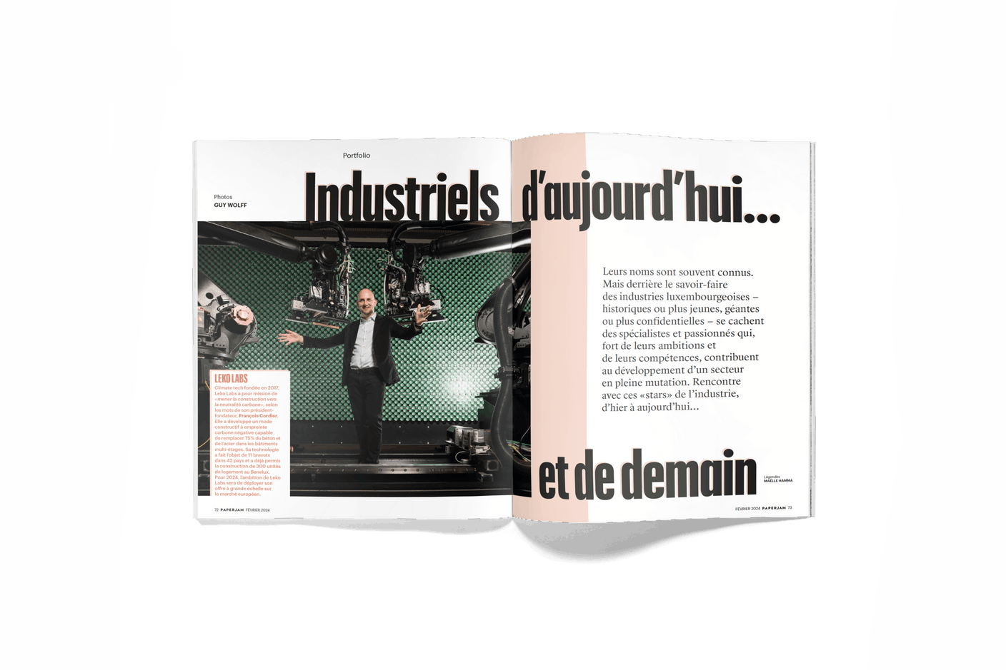Portfolio: Industriels d’aujourd’hui… et de demain (Photo: Guy Wolff/Maison Moderne)