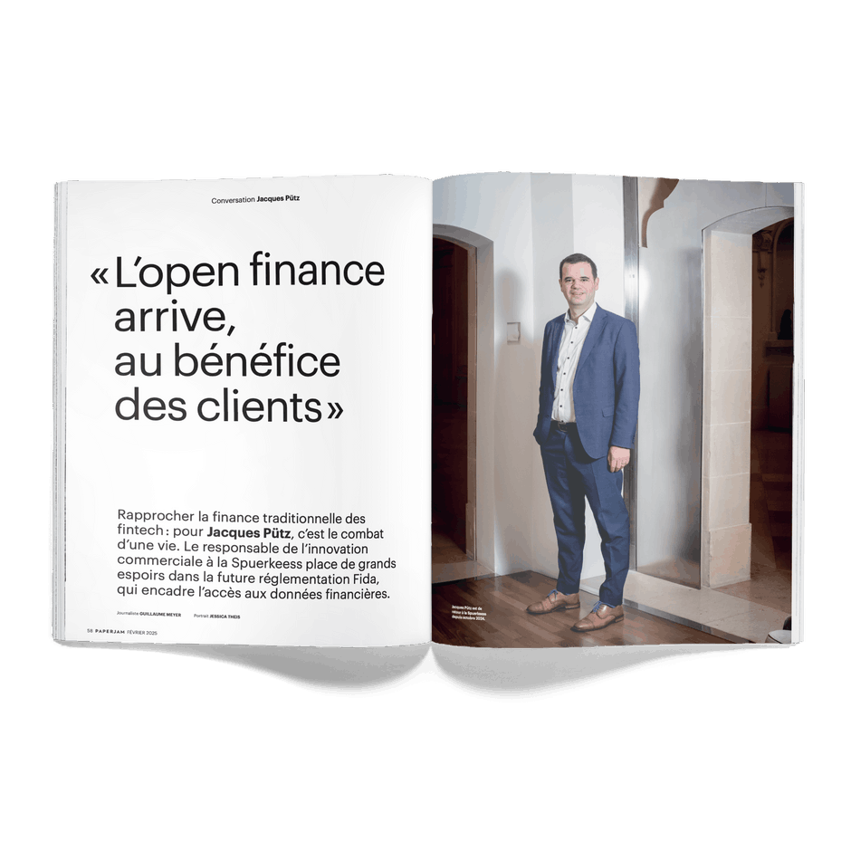 “Open finance is coming, for the benefit of customers,” says Jacques Pütz of Spuerkeess, Photo: Jessica Theis