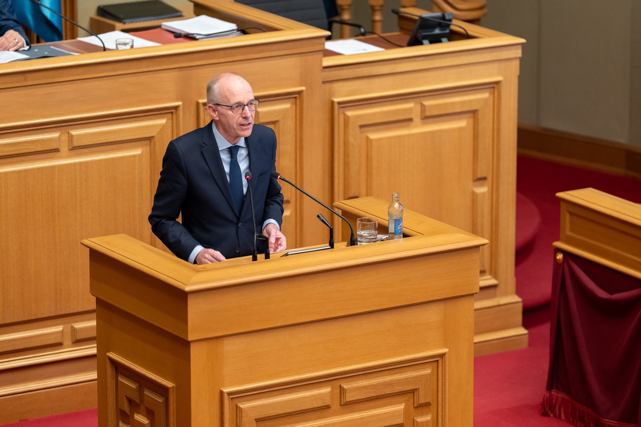 On Friday evening, Prime Minister Luc Frieden and the government implemented the first measures of the Resilienzpak. (Photo Emmanuel Claude / Sip)