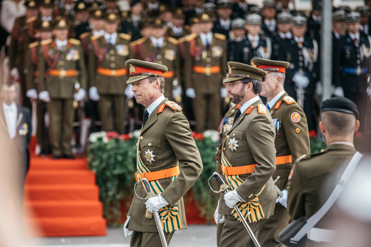 Un défilé militaire, en présence du Grand-Duc Henri, aura lieu au Kirchberg après la cérémonie officielle. (Photo: Edouard Olszewski/Archives)