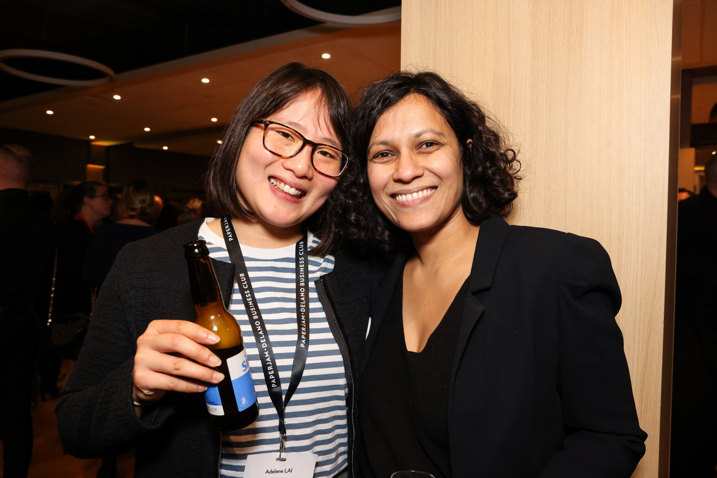 Adelene Lai and Imeshi Weerasinghe (WEO) at the Paperjam+Delano Business Club’s 10×6 female founders event in Kinepolis on 27 February 2024. Photo: Eva Krins / Maison Moderne