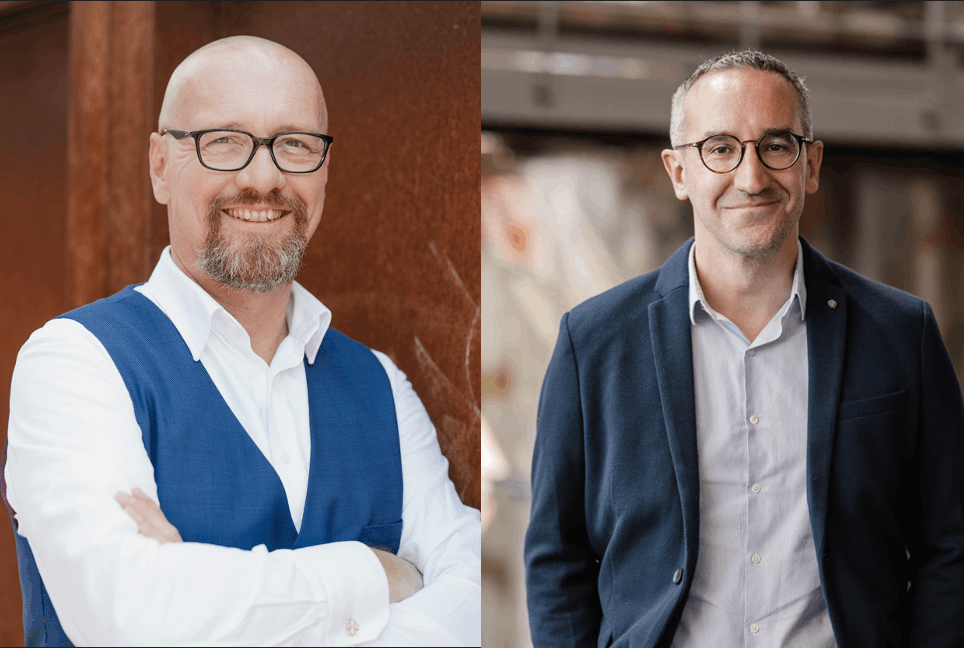 Ralf Hustadt, Special Advisor – Digitalisation, Data Economy and Gaia x & Nicolas Sanitas, Senior Advisor and Digital Community Coordinator chez Luxinnovation. Photos : Luxinnovation/Marion Dessard