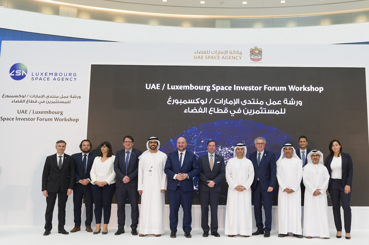 À Abu Dhabi, au Global Market, un séminaire intitulé «Luxembourg Space Investor Forum Workshop» était organisé à destination d’une partie de la délégation luxembourgeoise. (Photo: SIP /Jean-Christophe Verhaegen)