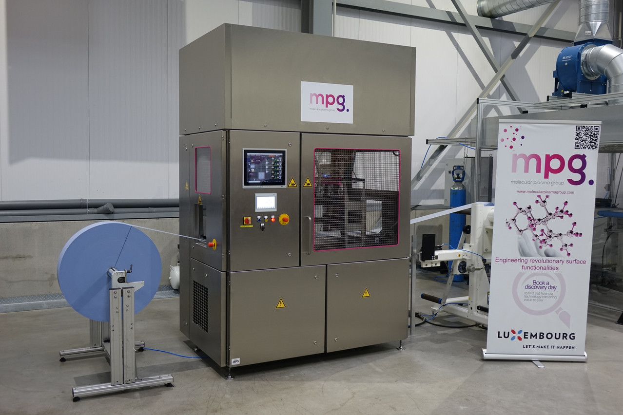 Pendant la pandémie de Covid, MPG a permis la fabrication de masques faciaux made in Luxembourg grâce à son revêtement plasma virucide. (Photo: MPG)