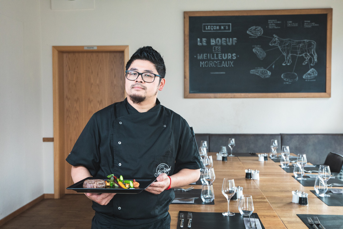 Chef Sonetra "Sony" Uon is the new creative mind behind the colourful and flavourful kitchen at Aal Schoul restaurant in the Netherlands.  Eva Krins/Maison Moderne
