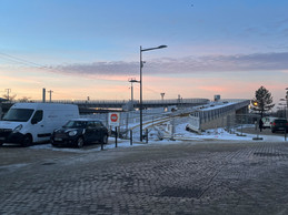 Le pont De Gasperi, qui enjambe les voies SNCF, sera aussi mis en service cette année.  (Photo: Maëlle Hamma/Maison Moderne)