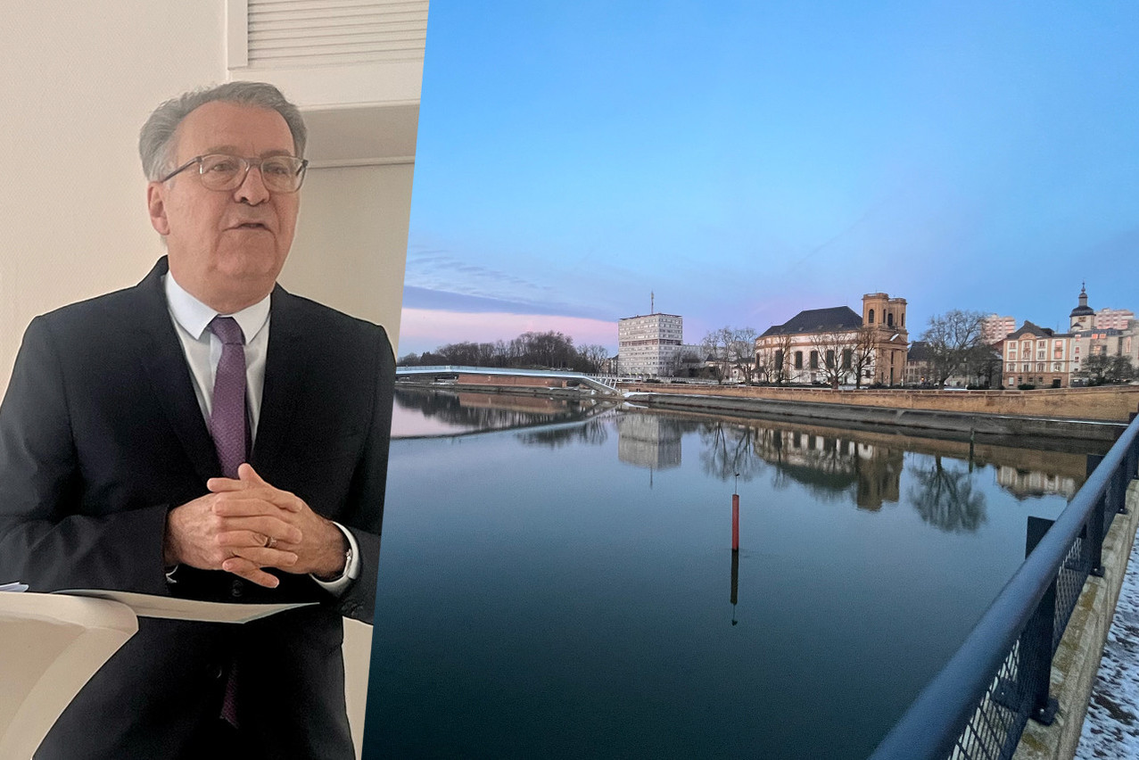 Le maire de Thionville, Pierre Cuny, également président du Pôle métropolitain frontalier, évoque 2024 comme une année charnière pour la ville, avec un investissement record de 42M€. De quoi poursuivre le plan d’action Thionville 2030 et répondre à la croissance démographique.  (Photos: Maëlle Hamma)