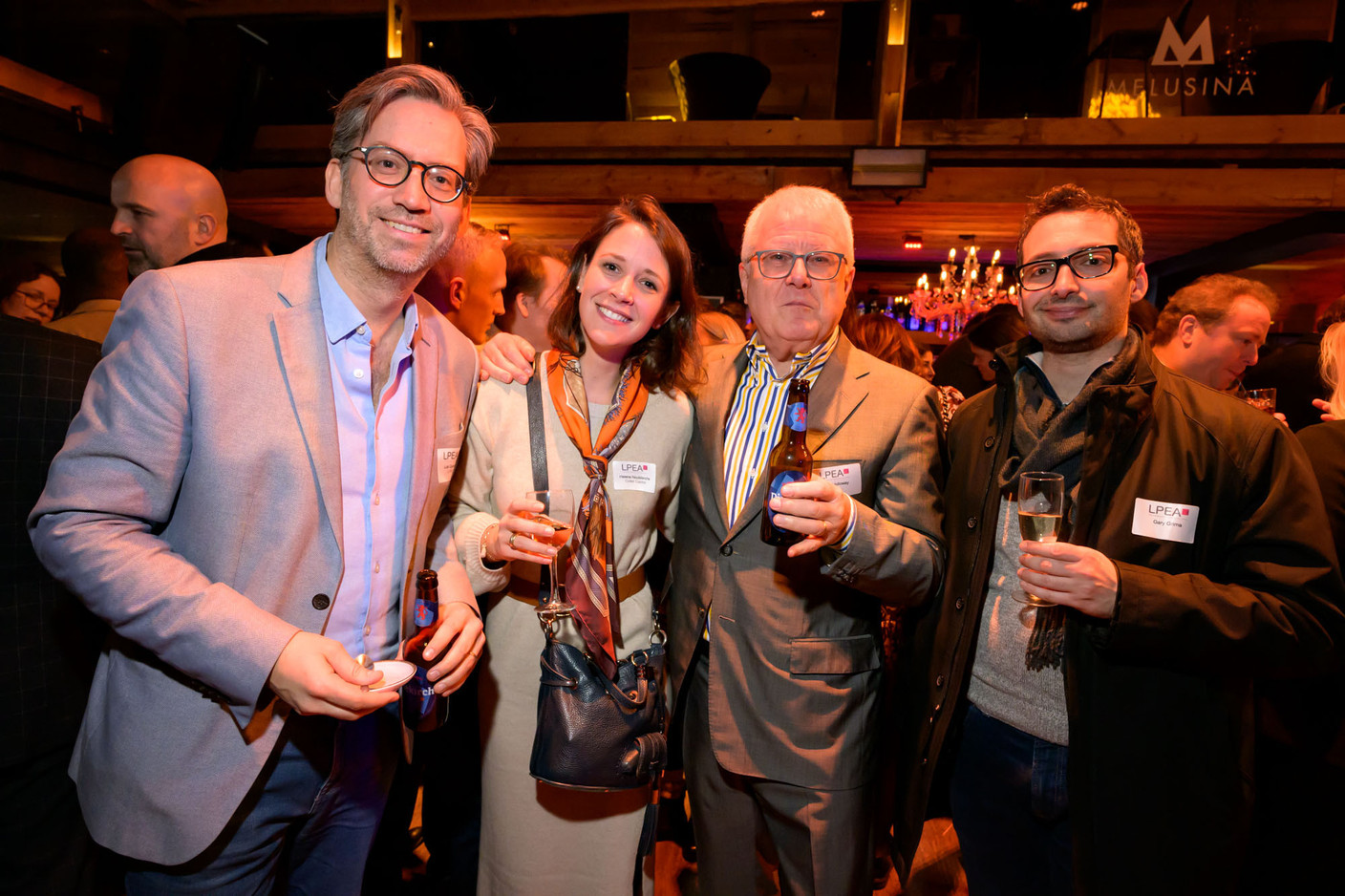 Luis Galveias, LPEA; Hélène Noublanche, Coller Capital; John Holloway; Garry Grima. Photo: LPEA