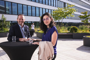 Yann Figuet et Lea Le Menelec (Freelens TV) (Photo: Eva Krins/Maison Moderne)