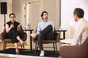Christel Bony (SexTech For Good) et Torge Schwandt (nōted) (Photo: Eva Krins/Maison Moderne)