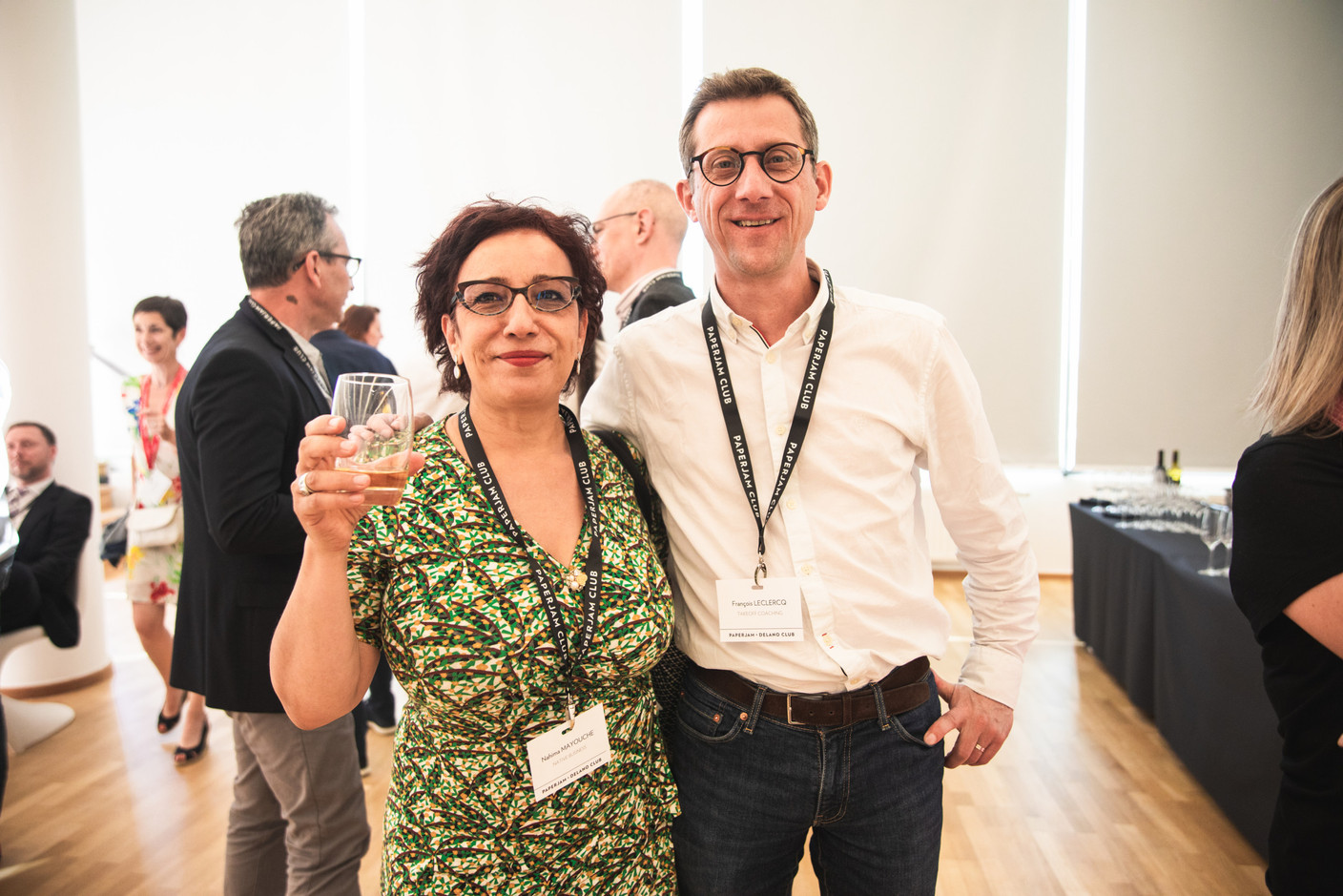 Nahima Mayouche (Native Business) et François Leclercq (TakeOff Coaching) (Photo: Eva Krins/Maison Moderne)