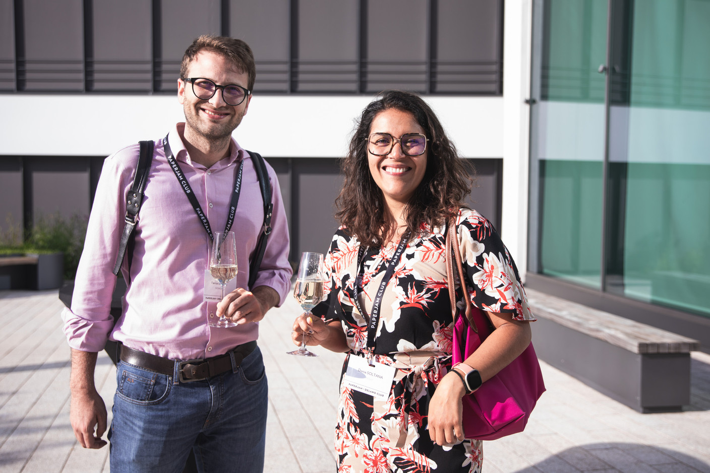 Davide Ferrise (Promobe) et Donia Soltana (Dovit) (Photo: Eva Krins/Maison Moderne)