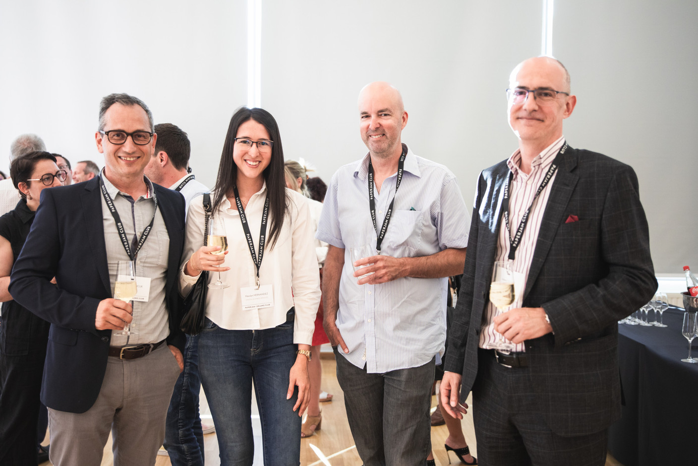 Frank Mihaljcuk (eTeamsys), Marolyn Hernandez (Digital Business Services), Sylvain Barrette (DWS Investment) et Roland Spada (Dynamic Flows) (Photo: Eva Krins/Maison Moderne)