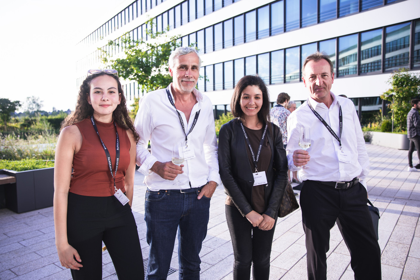 Lilou Becker et Gregory Becker (Soludec), Ihsane Diouny et Pascal Dorban (Photo: Eva Krins/Maison Moderne)