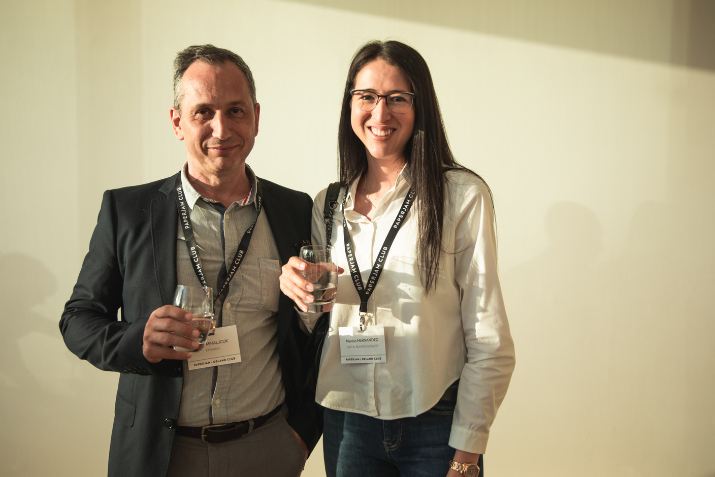 Frank Mihaljcuk (eTeamsys) et Marolyn Hernandez (Digital Business Services) (Photo: Eva Krins/Maison Moderne)